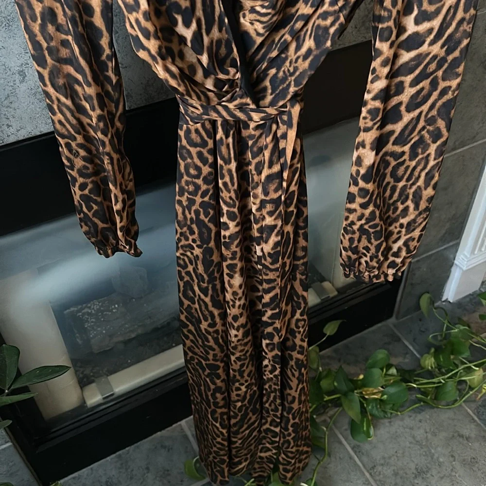 NWOT Ralph Lauren Leopard Dress (lined) - Picture 7 of 10